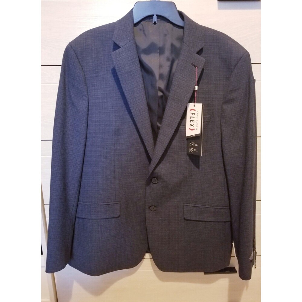 Van Heusen Flex Slim Fit Jacket Business Office Sport Coat 46 Reg